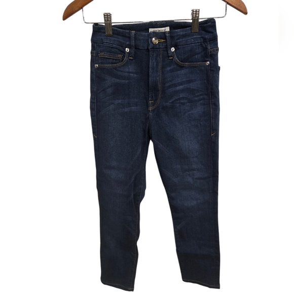 Good American Good Waist High Rise Cropped Skinny Denim Jeans - Picture 1 of 6